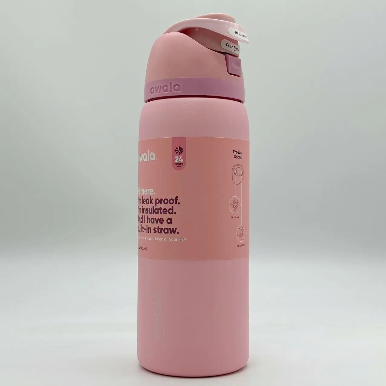 Owala 32oz Rose Quartz FreeSip Water Bottle Sport Mug Top Quality US Shipping