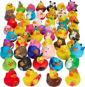 Assortment Rubber Duck Toy Duckies for Kids Perfect for Bath Toys Jeep Ducking Sensory Play Stocking Stuffers and More Boat Train Baby Shower Safe Squeezable Super Cute