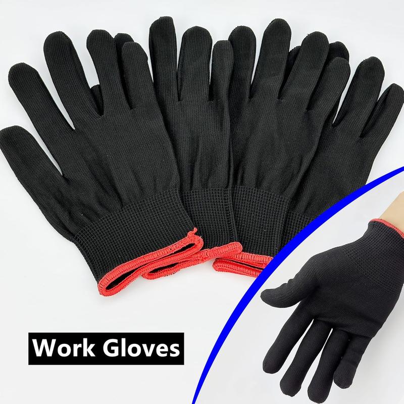 Automotive Vinyl Wraps Tools Tint Film Kit with 2 Pairs Vinyl Wrap Gloves, 4inch Felt , Scraper, Edge Trimmer, Utility Film , Black Automotive Vinyl Wraps Tools Tint Film Kit with 2 Pairs Vinyl Wrap Gloves, 4inch Felt , Scraper, Edge Trimmer, Utility Film , Black