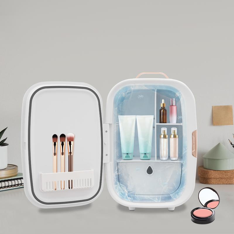 CNCEST 12.68Qt Cosmetic Refrigerator Dual Cooling Heating 39-140°F Quiet 20dB with Car Home Adapter for Skincare Makeup