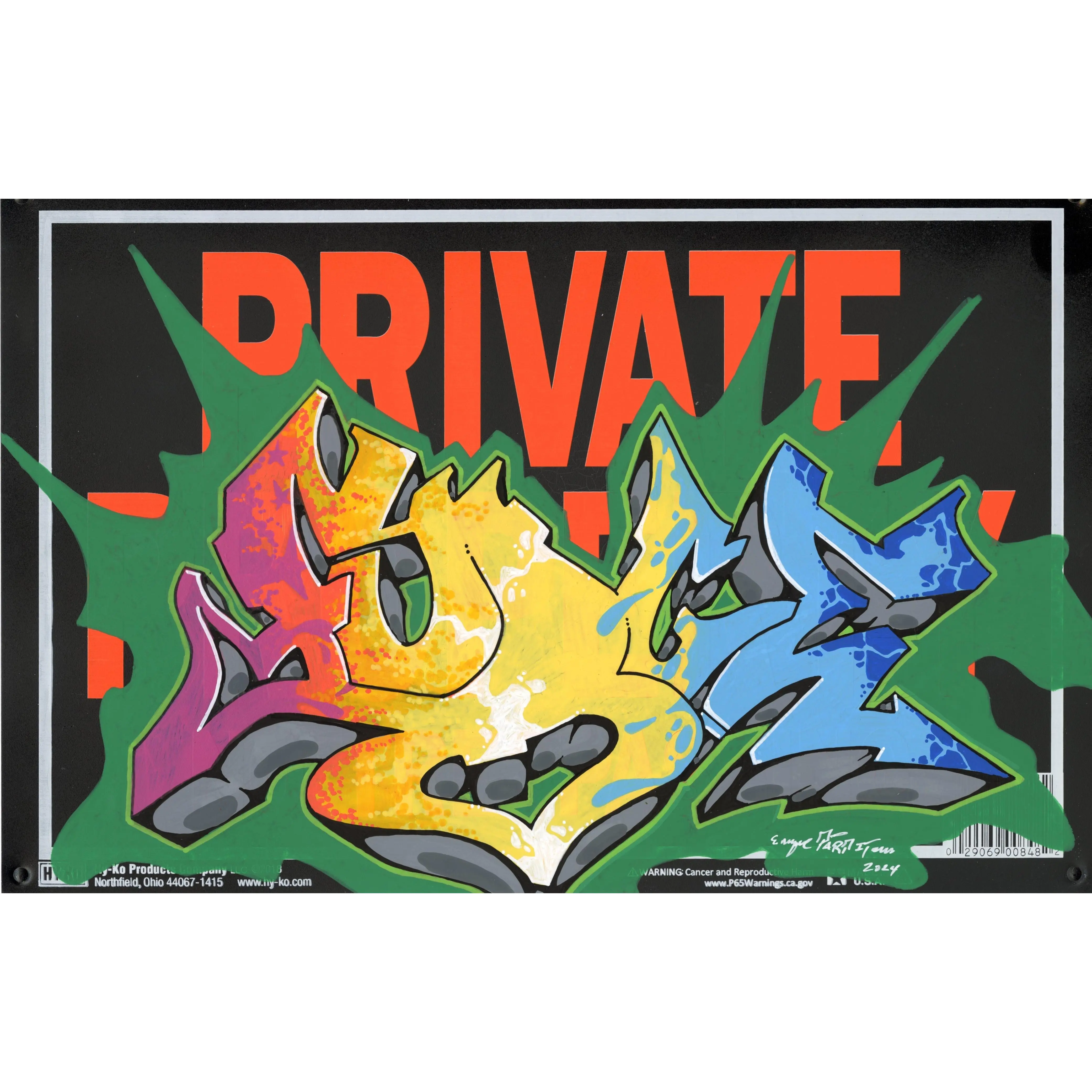 Part One Original Painted Aluminum Sheets - Part One, 7 of 12, 14 x 9"