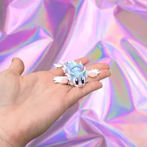 Mini Celestial Unicorn Dragon Fidget - Mini Unicorn Dragon Sensory Toy - 3D Printed Pastel  Unicorn Dragon Anxiety Toy - Desk Fidget