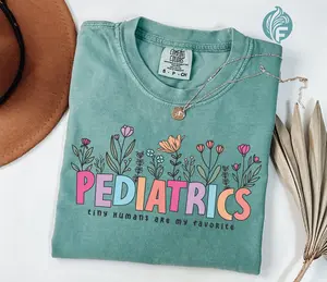 Comfort Colors Pediatrics Shirt, Pediatrics Flowers T-shirt, Peds Shirt, Peds Nurse Tshirt, Cute Nurse Tee, Pediatric Nurse Gift, Nurse Tee
