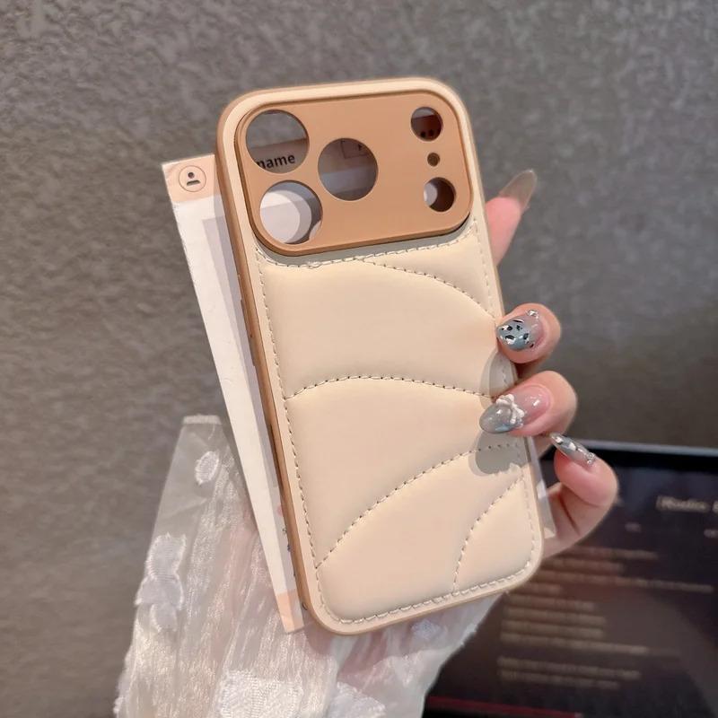 Winter Warm Down Jacket Fabric The Buffer Phone Case For iPhone 17 Air ...