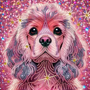 1pc Irregular Diamond Painting Kit, 30x30cm Frameless 5D Round Acrylic Diamond Art, DIY Mosaic Craft, Full Drill Design Wall Decor