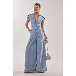 AT LEAST I LOOK CUTE DENIM JUMPSUIT