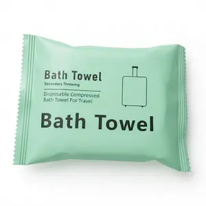 Disposable Compressed Bath Towel for Travel, Extra Thick Pearl Pattern Cotton Fiber, Large Portable Magic Towel for Hotel, Camping, and Gym