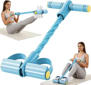2026 new Home Multifunction Pedal Resistance Trainer with 10 Tubes Enhanced Version – Stronger Resistance for Effective Training, Portable Foot Pedal Exerciser for Full-Body Home Workout, Stretching & Fitness Training
