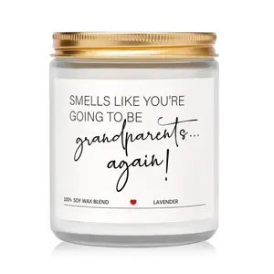Pregnancy Announcement Gifts for Grandparents, Baby Announcements Ideas - Lavender Scented Candles, Pregnancy Reveal, You're Going to Be Grandparents Again Baby Announcement