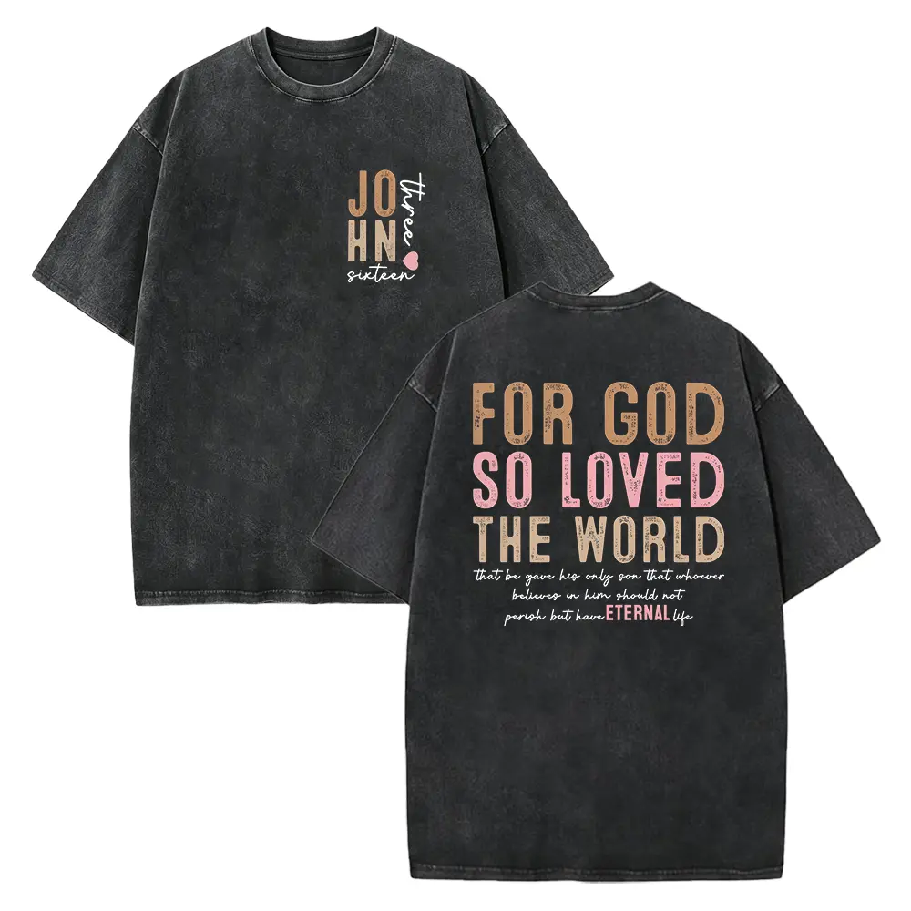 Washed T-shirt-Black