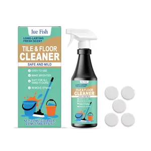 Jue Fish Floor Cleaner Stain Removal Maintenance Bright Gentle Formula Household Floor Gloss Maintenance Cleaner