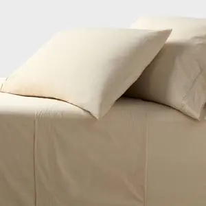 King Organic Percale Sheet Set Khaki Malange - Threshold