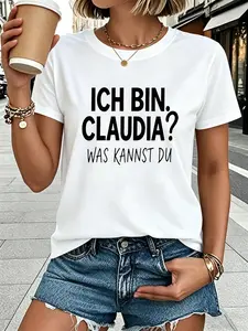 Women's _Ich Bin Claudia_ T-Shirt - Short Sleeve C