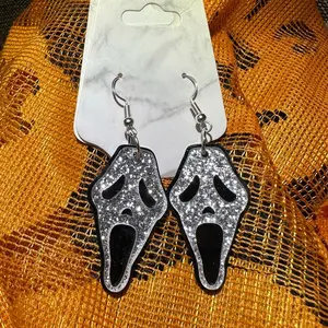 Ghost face Earrings Female Male Casual