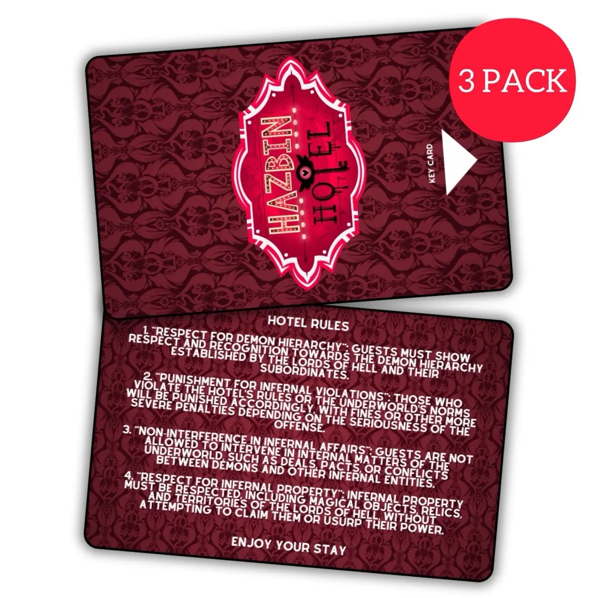 Hazbin Hotel TV Show Key Card (Imitation)