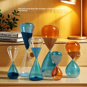 Premium Two-tone Hourglass Timer Decoration 5/15 Minute Timer, High-end Home Decor, Exquisite Desk Ornament, Living Room Bedroom Decoration, Delicate Gift