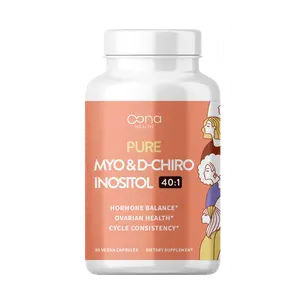 Vegan Myo & D-Chiro Inositol by Oona Health: Pure, Clean Ingredients for Hormonal and Ovarian Health + Cycle Consistency