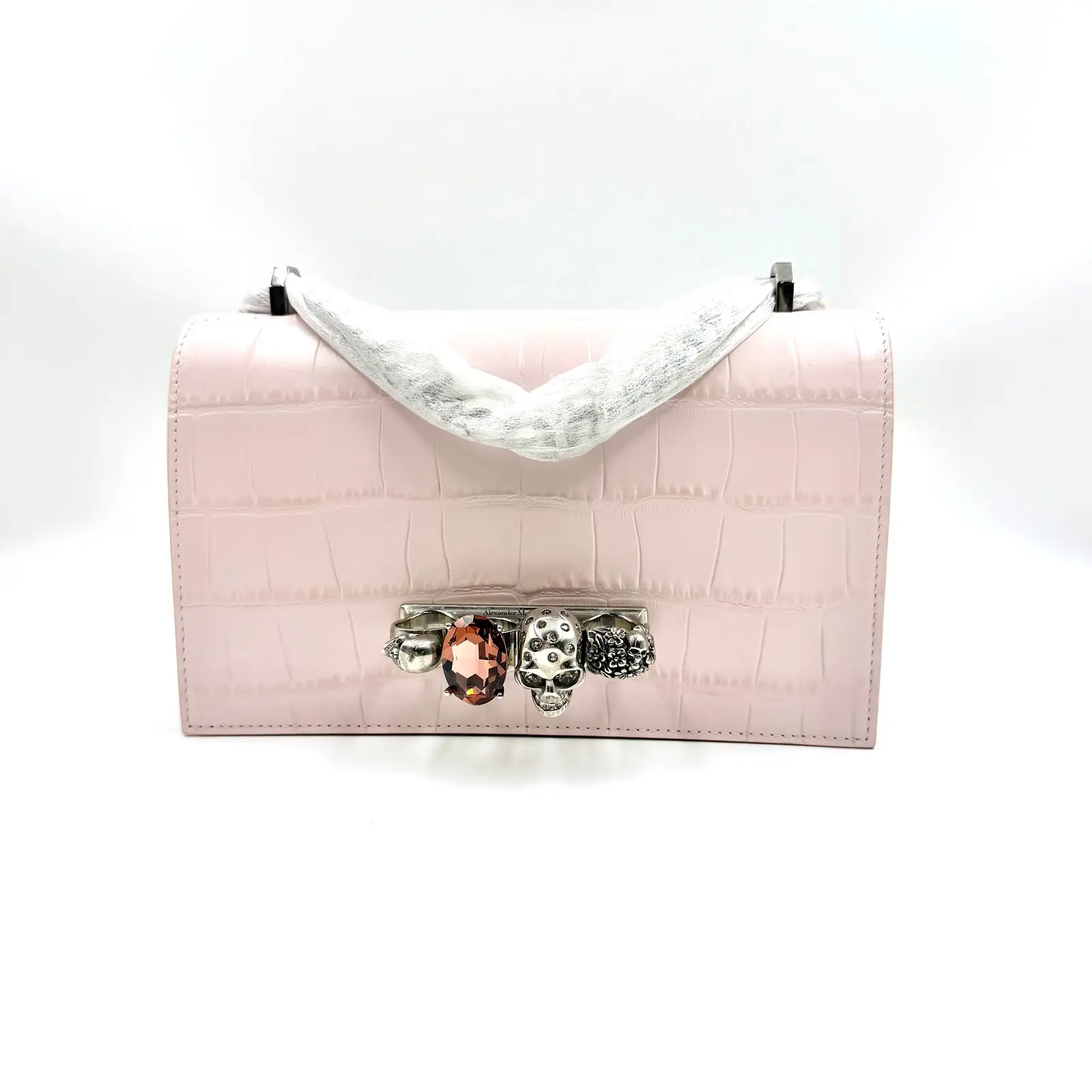 Pre-owned Alexander McQueen As Shown Shoulder Bags HZ 5957 pink leather shoulder bag 26.07.03