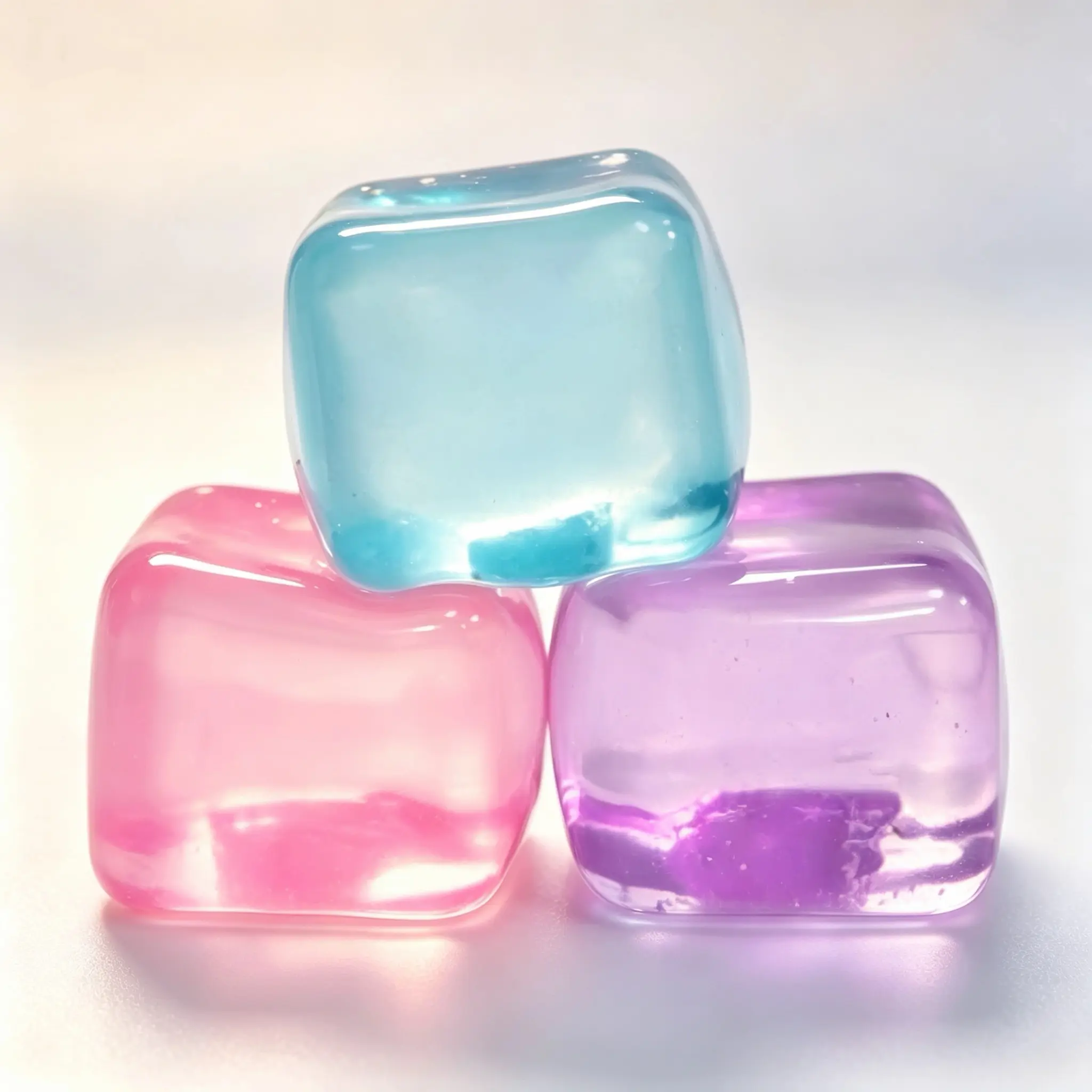 Giant Transparent Blue Ice Cube Squish Fidget Toy, Super Solid Squish Stress & Anxiety Relief Sensory Toy, Large Translucent Blue Ice Cube Sensory Fidget Toy for Adults & Kids