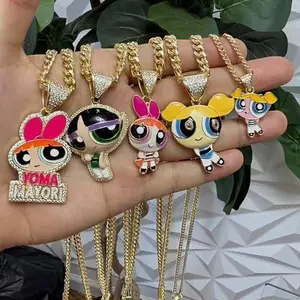 Powerfuff Girls pendant + FREE NECKLACE