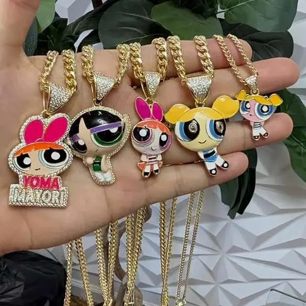 Powerfuff Girls pendant + FREE NECKLACE