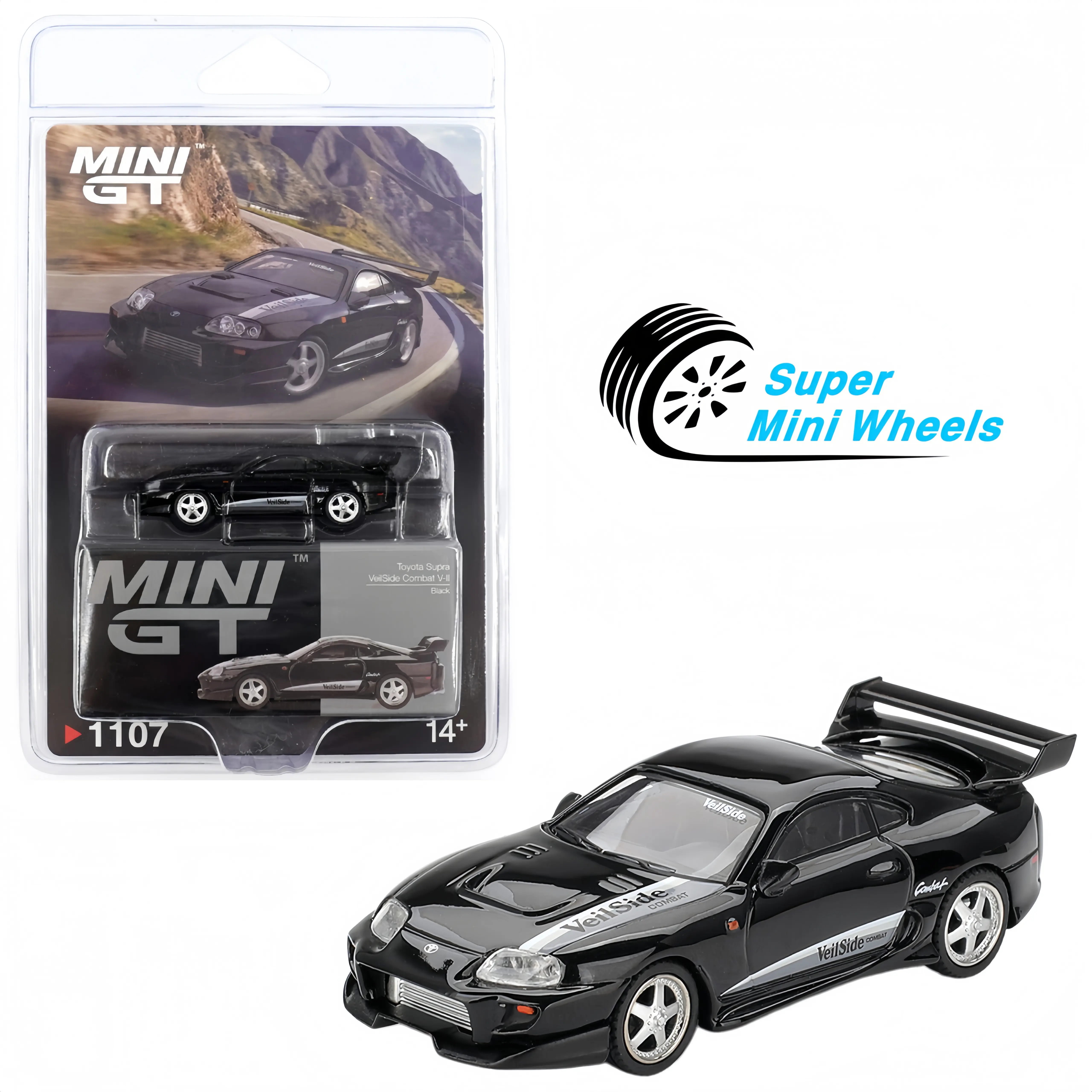 Mini GT 1:64 Toyota Supra VeilSide Combat V-II Black #1107