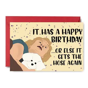Happy Birthday Card, 1/3/5 Counts Creative Cartoon Pattern Greeting Card with Envelope, Birthday Gift for Him, Her, Or Anyone with A Sense Of Humor, Funny Dad Card