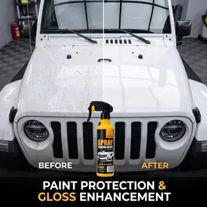 NUAN Nano Ceramic Car Coating Spray 300ml – Professional Hydrophobic Spray for Paint Protection, Water Beading & UV Defense – Durable Gloss Finish for Cars, SUV & Trucks