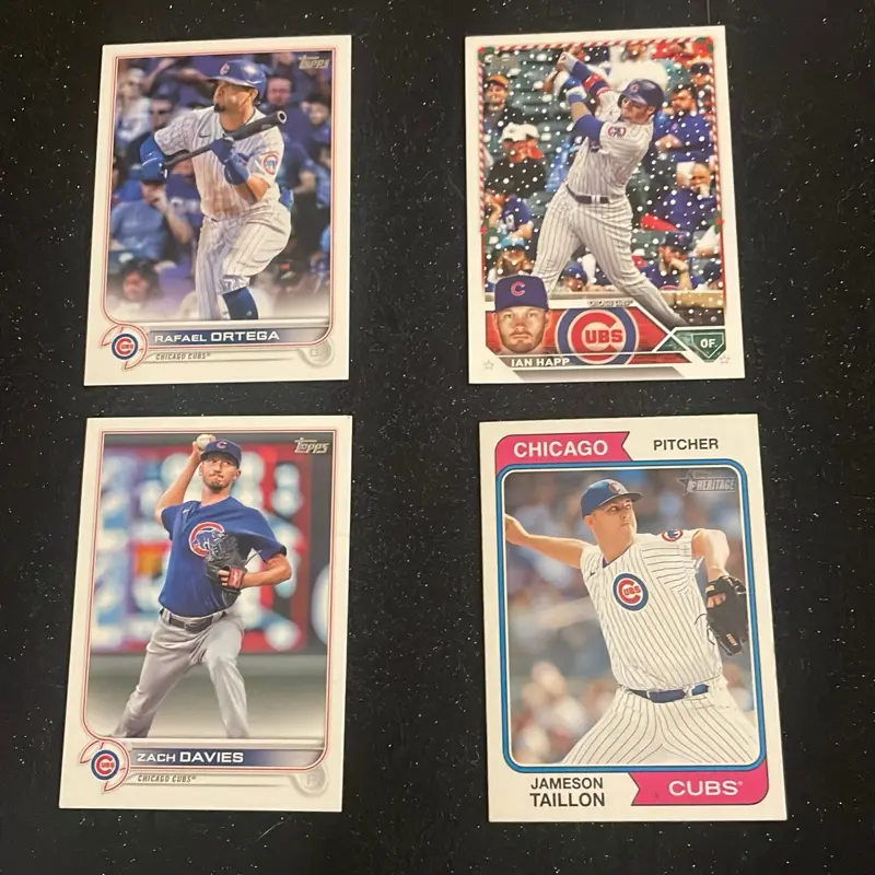 Chicago Cubs Collectible 4-Card Pack