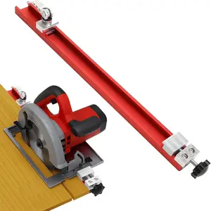 Adjustable Circular  Guide  Alloy Universal Rail  Guide Rail Fits 12 Inch Base Precision Electric Jig Attachment  Machine Specially Designed for Milling Tasks & Edge Woodworking