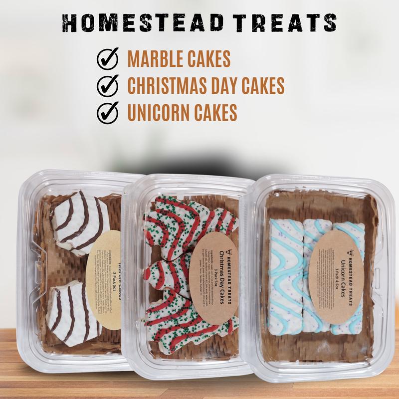 Homestead Treats SNOWMAN Cakes Freeze Dried Candy Cakes - Light, Crunchy Moist Center - Vanilla Chocolate Flavors - Perfect for Snacking - Resealable Container, Freeze-Dried Cake Snack Candie