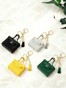 1pc Mini Pouch Keychain, Key Holder, PU Leather Coin Purse Accessory, Bags Accessories, Pendant Decoration for Bag, For Women's Wallets & Bags, Ideal Gift for Family, Birthday Gift, Anniversary Gift, Valentine's Day, Keychain Attachment