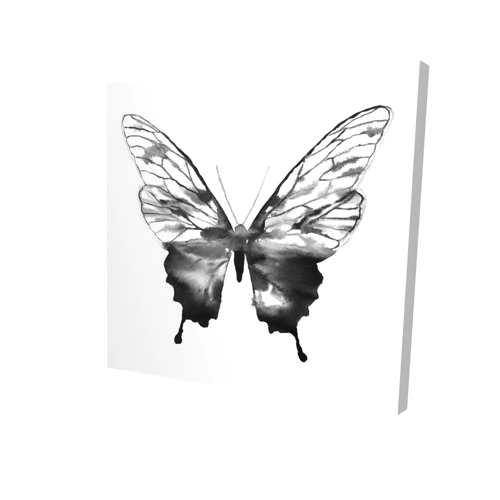 Begin Home Decor 2080-2424-AN467 24 x 24 in. Black Butterfly Sketch Canvas - Minimalist Bedroom Decor