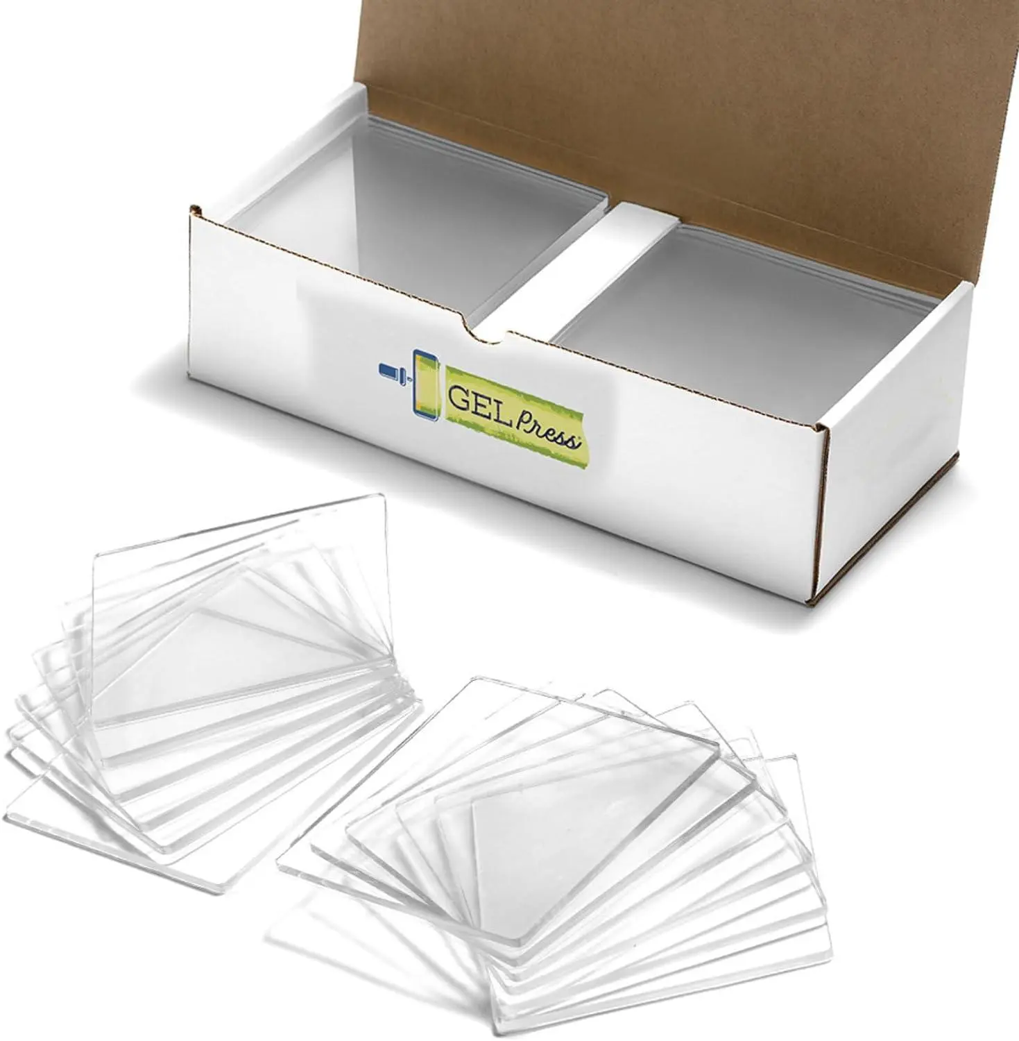 GELPress 6x6 Gel Printing Plates - 12 Pack for Artists Teachers & Workshops - Reusable Monoprinting Plates for Classroom & Studio Use - Versatile Durable Easy Cleanup Storage