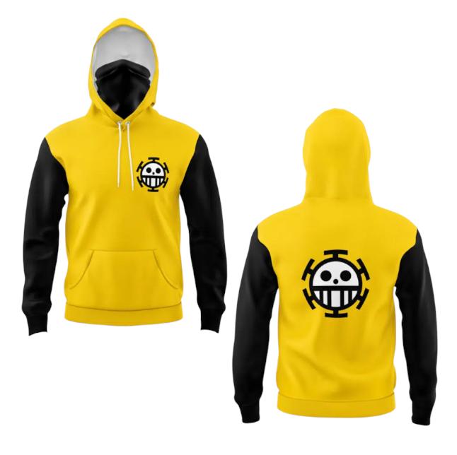 Trafalgar Law One Piece Hoodie Long Sleeve Unisex Basic Zip Hoodie Soft Fleece Fabric Durable Stitching 3D Graphic Trendy 2025