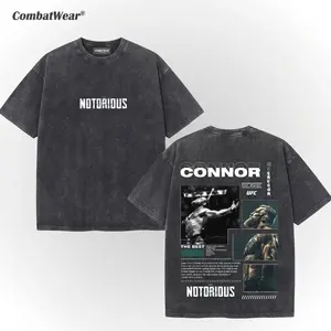 COMBATWEAR CONOR MCGREGOR TEE, The Notorious UFC, MMA Graphic Tee, UFC MMA wash Shirt, Gym Wear, Gift for Fighters, Sports Apparel KOG