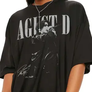 Suga Agust D Vintage Shirt, Agust D D-Day Tour Shirt, Kpop Suga On Tour, Gift For Fan 6BW