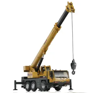 1:50 Scale Alloy Crane Truck Model Toy, Diecast Metal Model, Die-Cast Metal with Articulated Joints & Retractable Rope, Collector’s Decor & Construction Replica, Christmas Birthday Gift for Boys, Adult Collectors & Enthusiasts