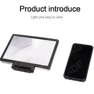 NEW 3D Screen Amplifier Mobile Phone HD Video Glass Stand Magnifier Enlarged Screen Phone Stand Bracket for Enhanced Viewing