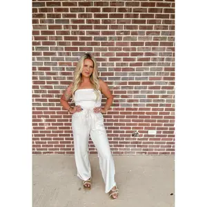 Riley Jumpsuit- Oatmeal