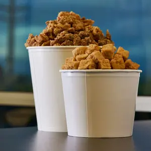 [180 ct] 85 oz Food Buckets | White | 189 mm