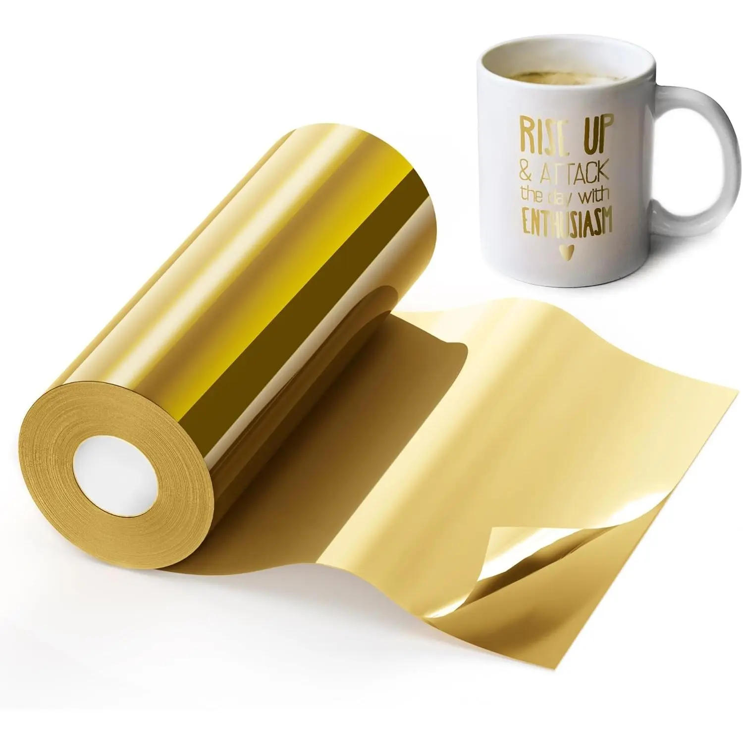 Glossy Adhesive Vinyl Decal Roll for Cricut, Silhouette Cameo - 12" x 40 FT Permanent Vinyl for Craft, Sign Uses | Office Stationery Supply