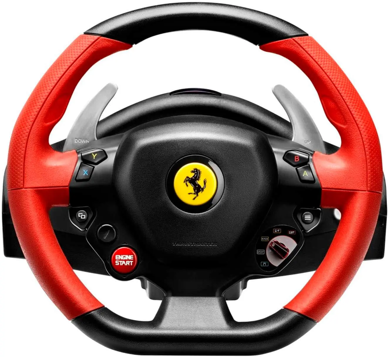 Thrustmaster - Ferrari 458 Spider Racing Wheel & Pedal Set for Xbox Series X, Xbox One, Windows - BlackRedYellow