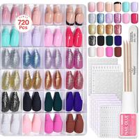 Short Squoval-24 Colors 15 Sizes 720 Pcs Prism Pop