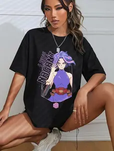 Anime Sniper Girl Graphic Tee, Lady Nagant Inspired Shirt, Dark Hero Arc Manga Style, Unisex Streetwear Gift