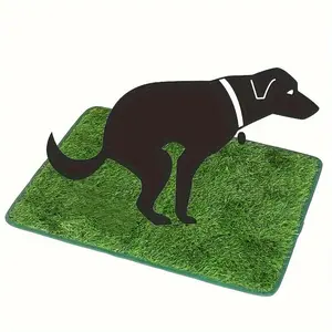 Pet Potty Training Pad, 1 Count Artificial Grass Dog Potty Pad, Easy Clean Anti-odor Toilet Training Tool