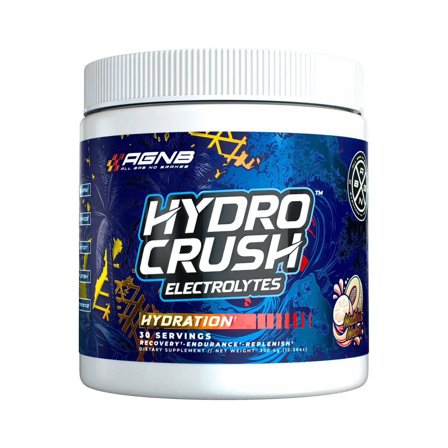 ALL GAS NO BRAKES Hydrocrush™ Elite Electrolytes Electrolyte Supplement for Hydration and Energy - Vitamin