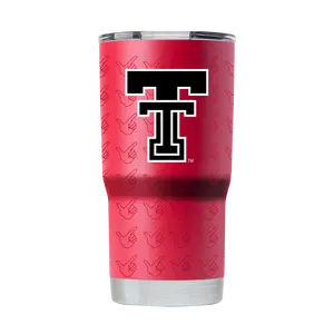 Texas Tech 20oz Stainless Steel Insulated Portable Flask with Guns Up Wrap