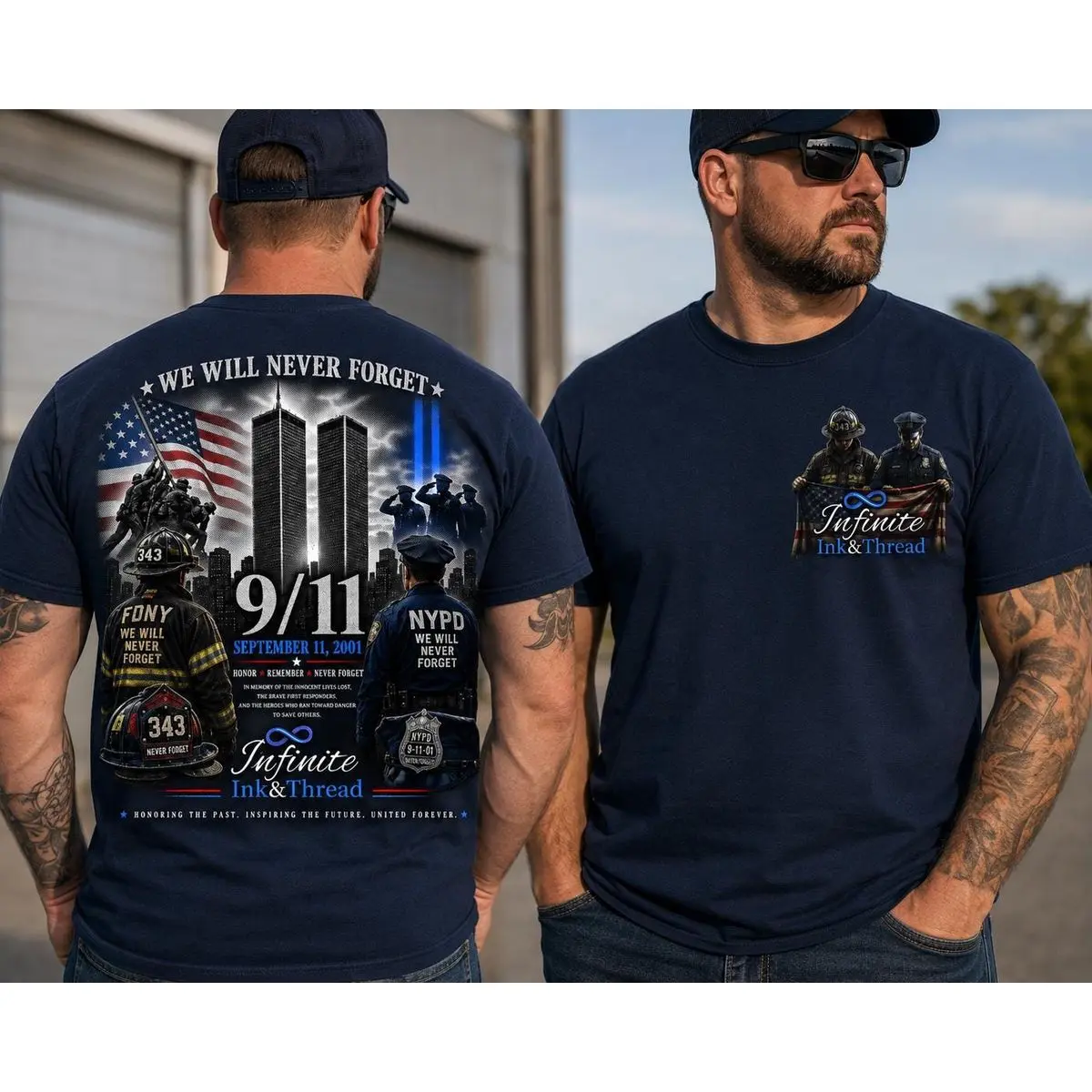 9/11 Never Forget Tribute T Shirt, 25th Anniversary Tee 2001 2026, Twin Towers Tribute, Memorial Tee, Never Forget Patriot Day Gift Unisex Short Sleeve Tee, Graphic Round Neck Tee