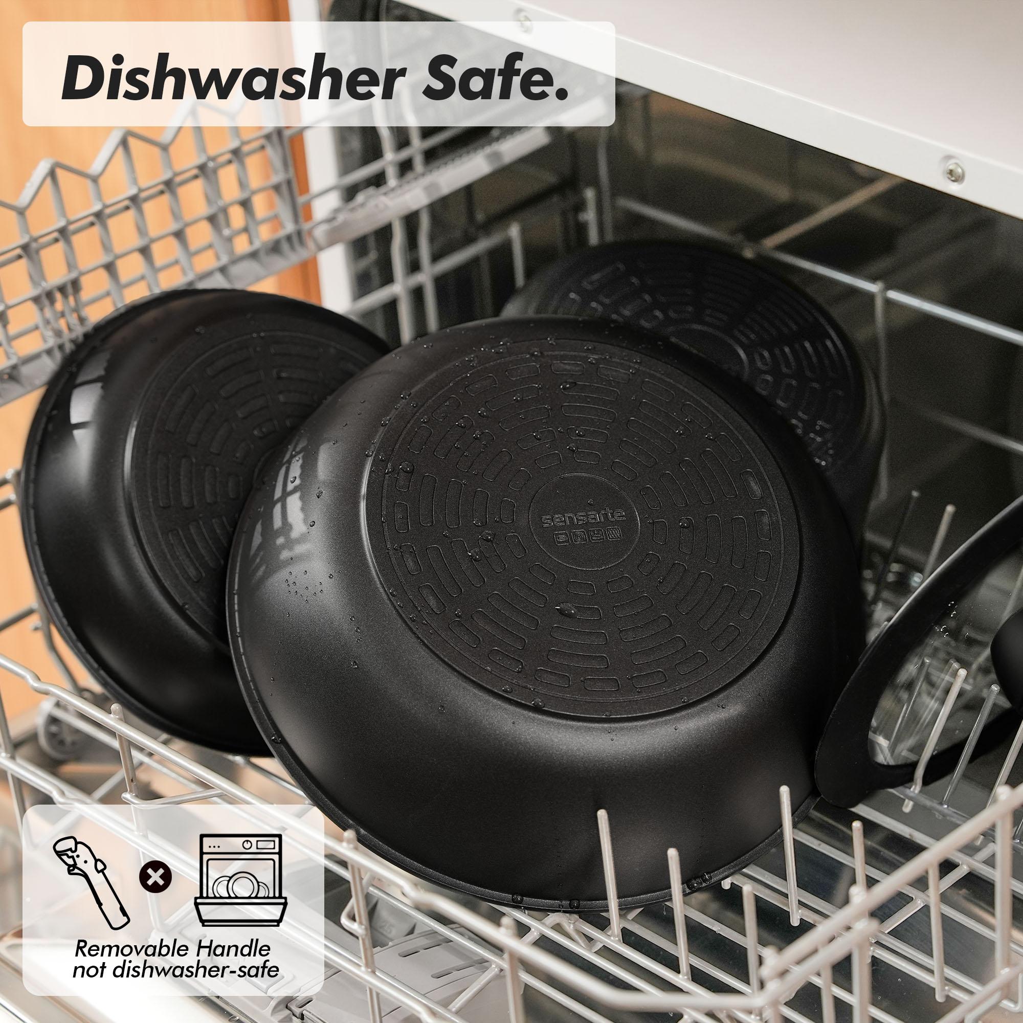 SENSARTE 23pcs Nonstick Pots and Pans Set - Kitchen Cookware Set with Detachable Handle - Includes Pizza Pan & Kitchen Utensils - Ideal for Home Cooking, RV, Camping - Dishwasher/Oven Safe